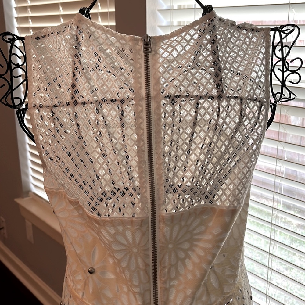 Veronica Beard. Sheer Top With Rivets Throughout … - image 4